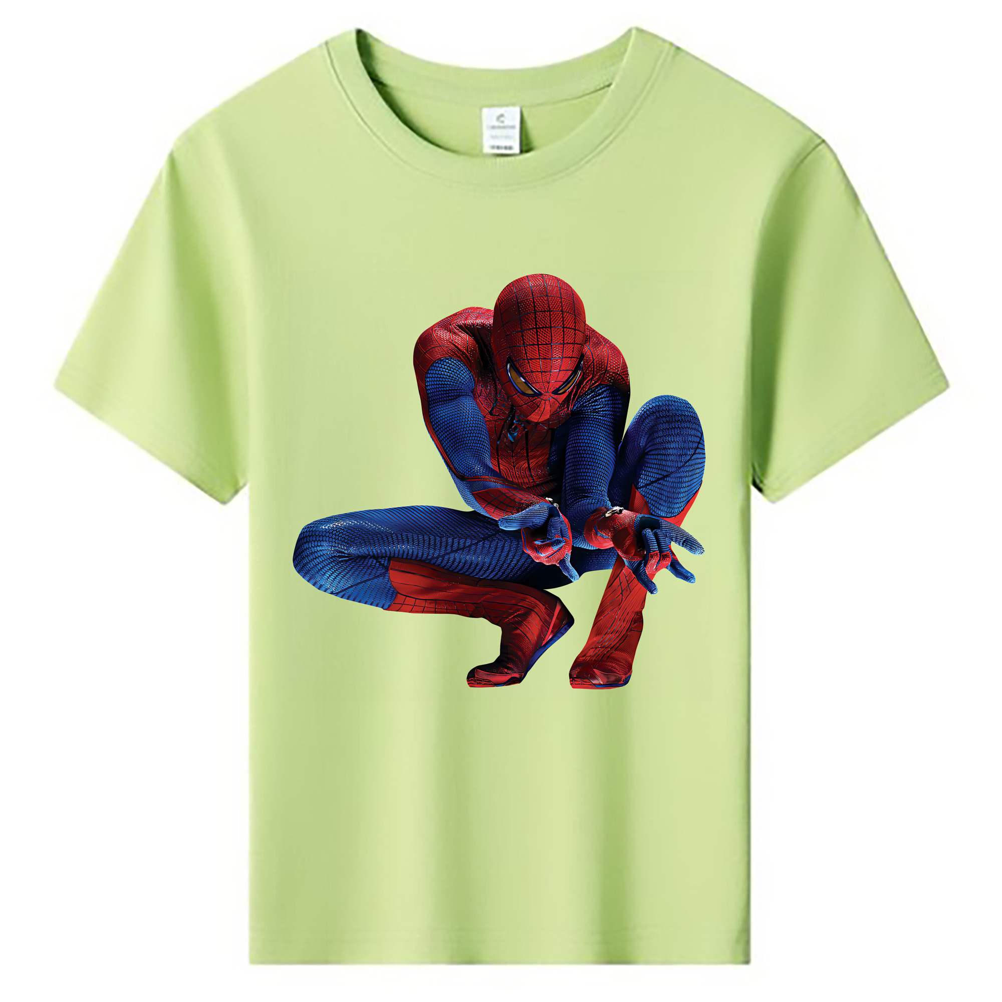（画像用） Spider Man スパイダーマン 綿100％キッズTシャツ（フロントプリント）